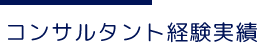 コンサルタントの実績